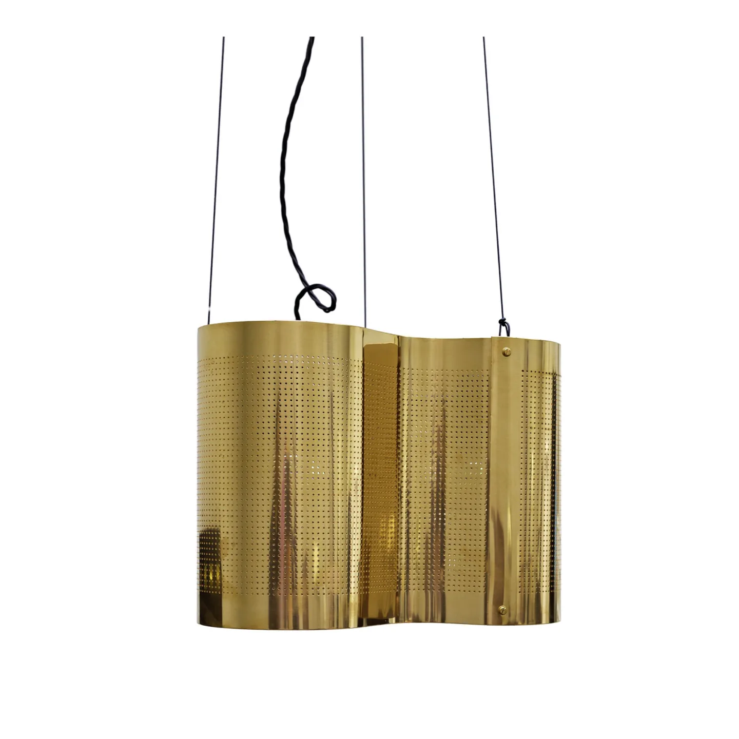 Ingridsdotter - Snäcka taklampa mässing - Pendellampor - Jonas Bohlin - Guld - Metall