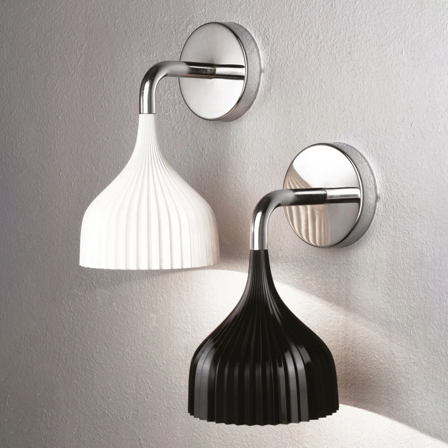 E' Wandleuchte Weiß - Kartell É - Wohnzimmer - Design - Kunststoff - Einflammig