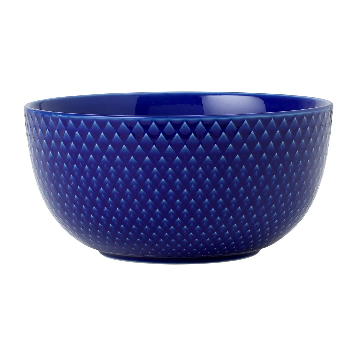 Lyngby Porcelæn Rhombe Schale Ø13cm Dunkelblau