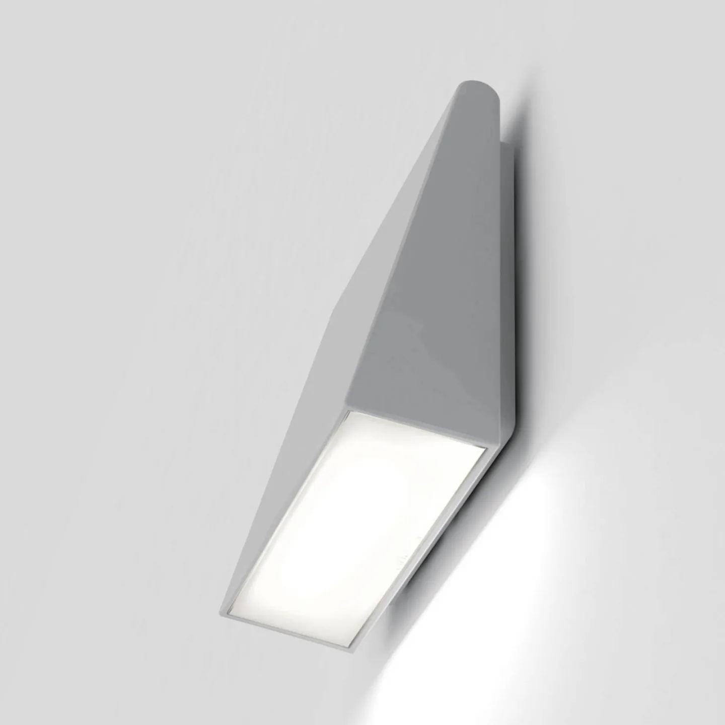 Cuneo LED-Außenwandleuchte, grau - Artemide - Design - Metall - Eckig