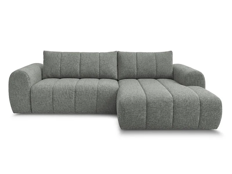 Ecksofa BOBOCHIC NESTY Stoff chiniert dunkelgrau