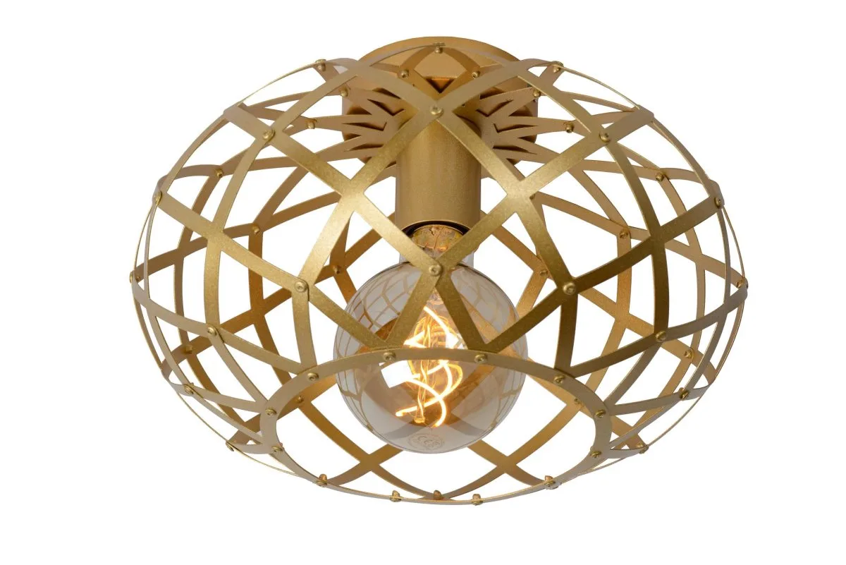 Lucide - Wolfram Ø30 - Takplafond - Mattguld/mässing