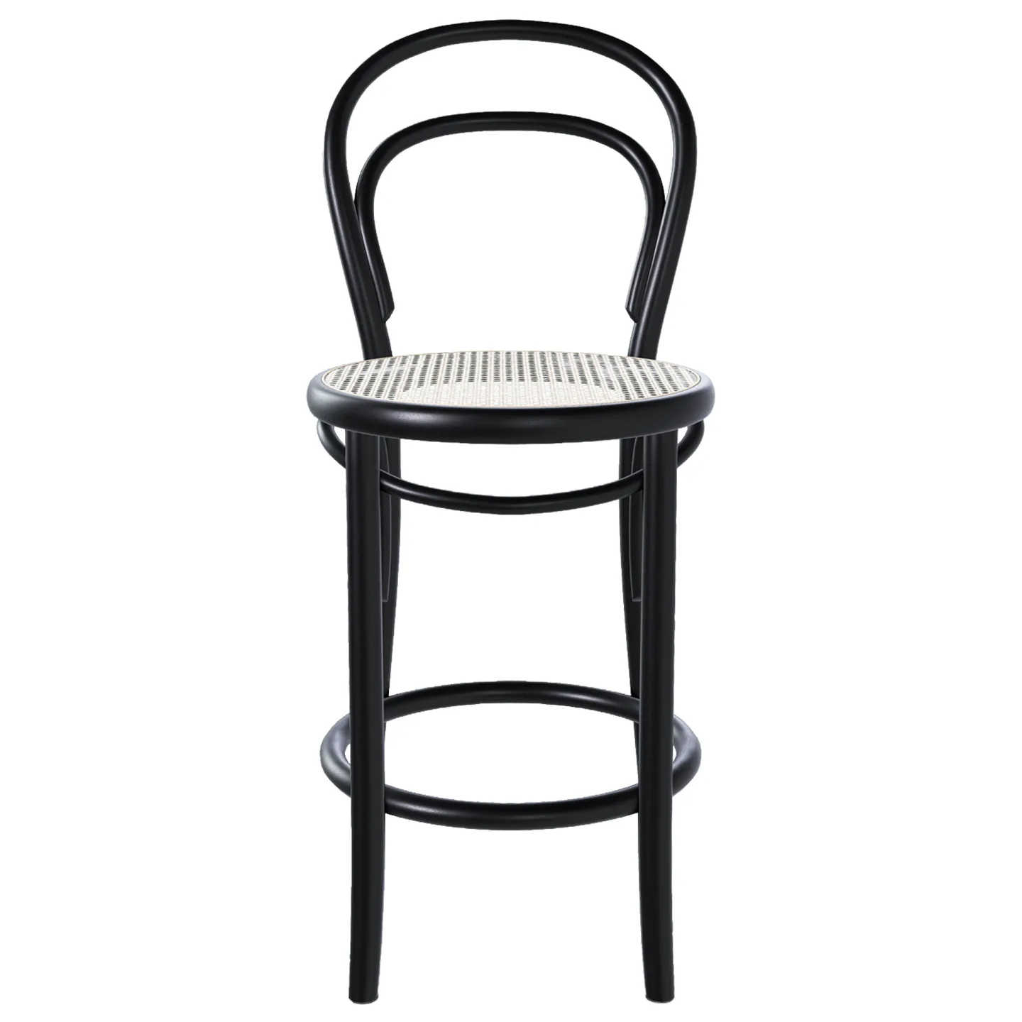 Ton - Ton Barstool 14 Low - Coffee B4 / Cane - Barstolar - Michael Thonet - Brun - Trä