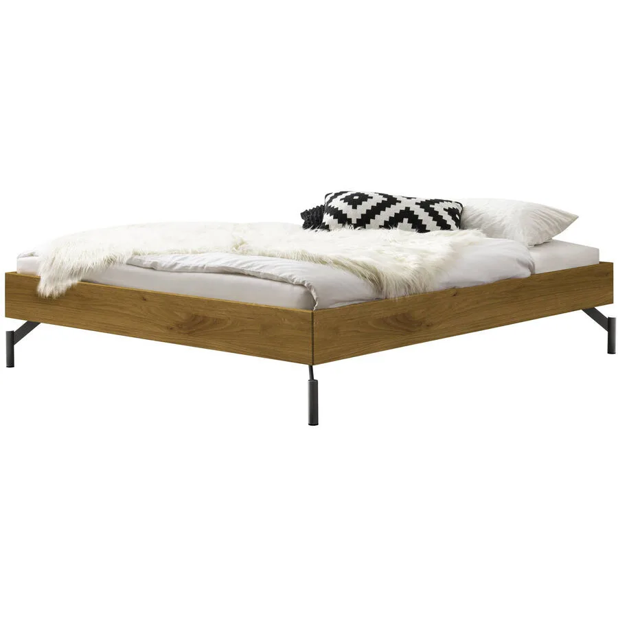 Hasena Bett Sassari Wildeiche Eiche massiv Massivholz 100 x 200 cm