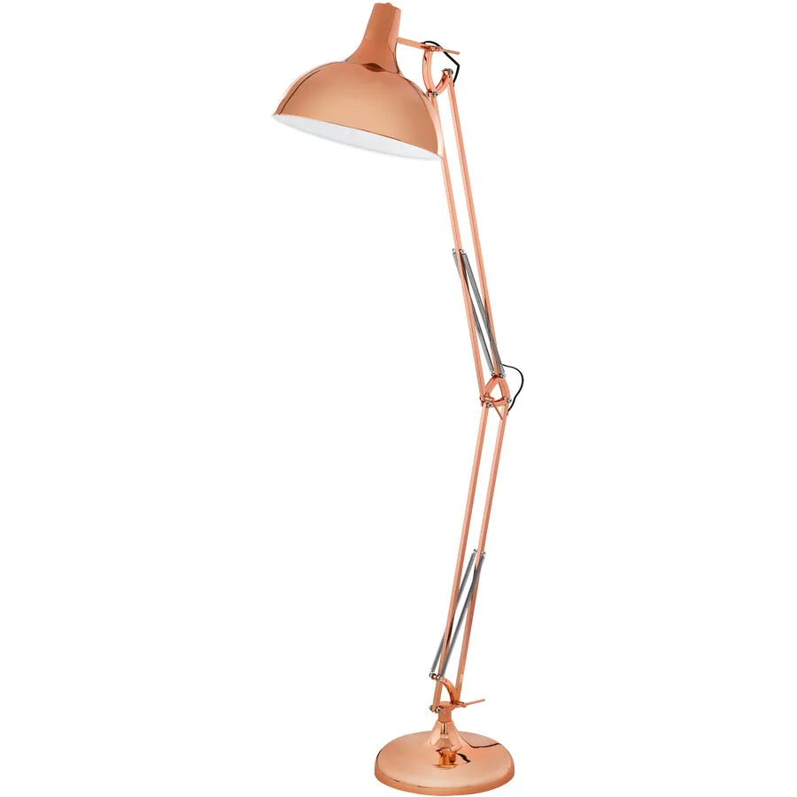 Stehlampe Borgillio Kupfer Stahl 38 cm 190 cm
