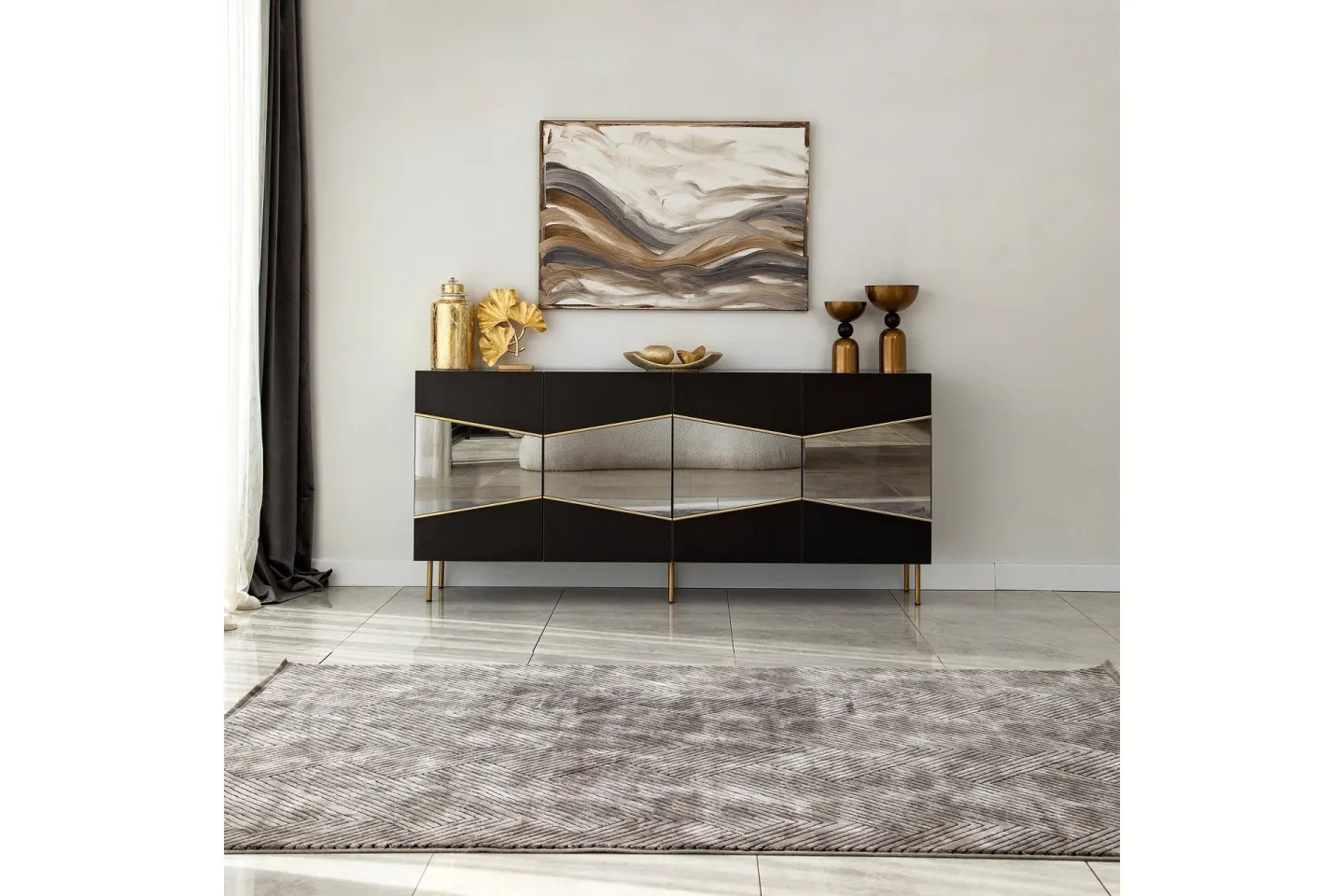 Mami Konsollbord 180 cm - Svart