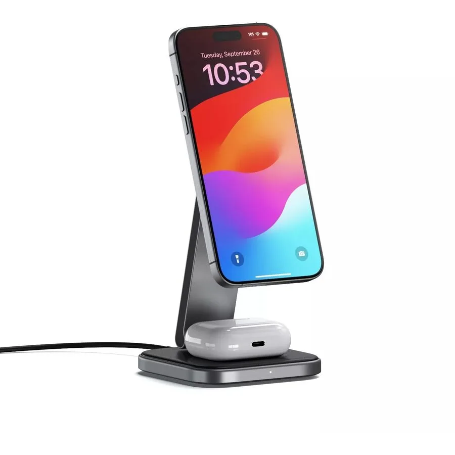 Wireless Charger Satechi Grau - Farbe: graphit - Material: Kunststoff