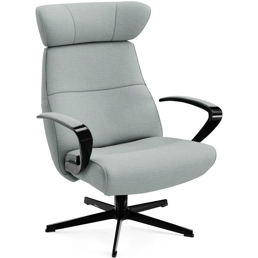 Conform Sessel Enno Skyline, Schwarz Stoff, Aluminium T 163 B 81 H 99 cm - Möbel Konfigurator: Traummöbel individuell zusammenstellen