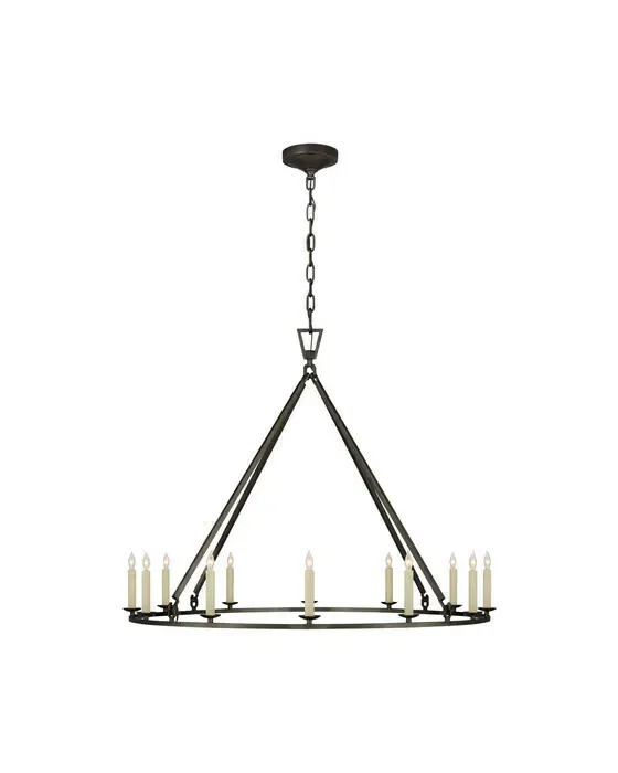 Darlana round black ceiling light