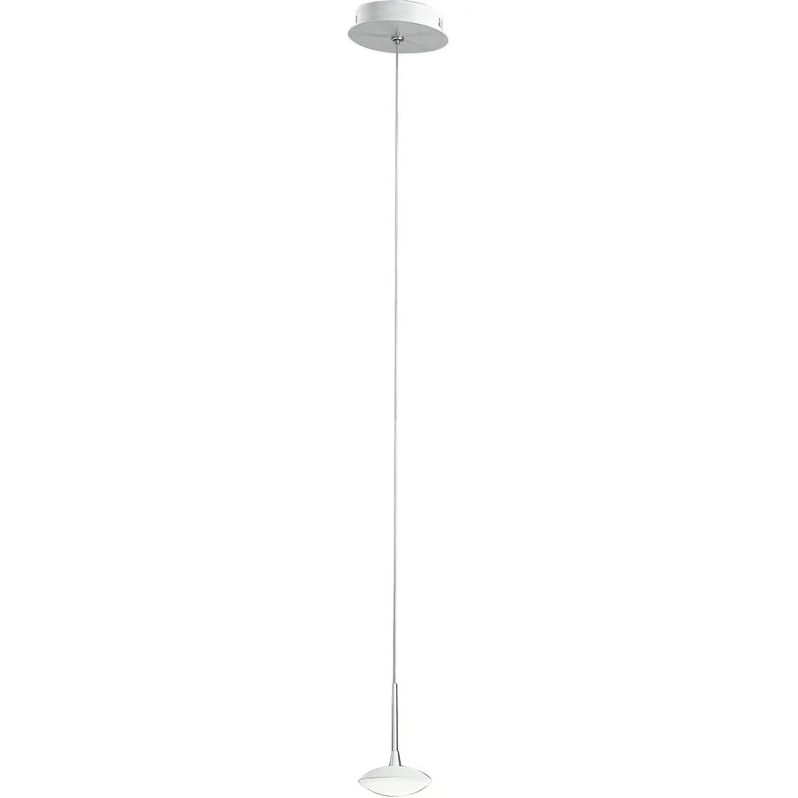 Pendellampe Hara Weiss Metall 200 cm - LED - Lichtfarbe: Warmweiss - LED Energiesparlampen