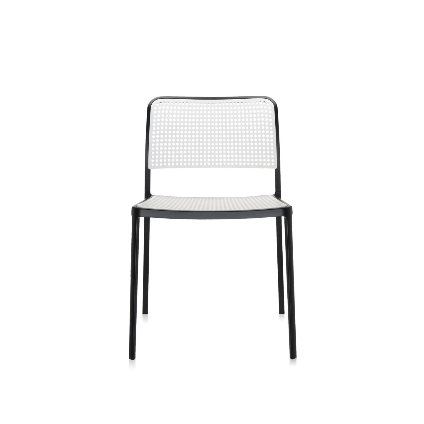 Kartell - Audrey Chair 5875, Black/White - Matstolar - Piero Lissoni - Svart - Metall/Syntetiskt