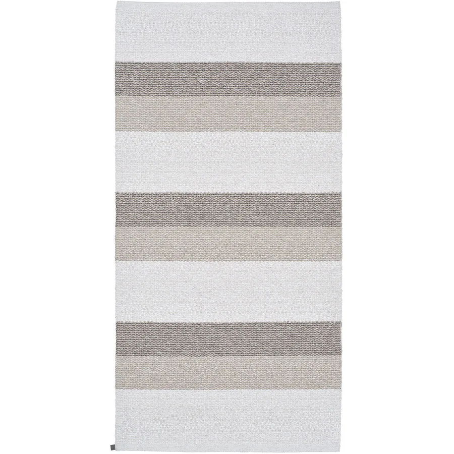 HORREDSMATTAN Teppich Myra sand Streifen Mischgewebe 70 x 180 cm