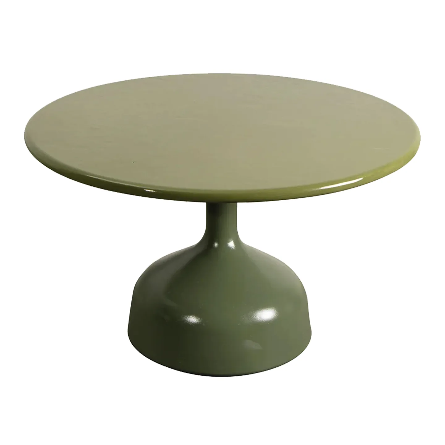 Cane-Line - Glaze Soffbord Stor - Olive Green/Green - Småbord och sidobord utomhus - Grön - Metall/Sten
