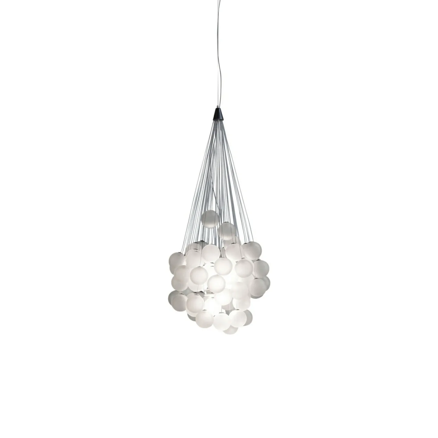 Stochastic 48 Pendelleuchte 2700K Opal Weiß - Luceplan - Wohnzimmer - Glas