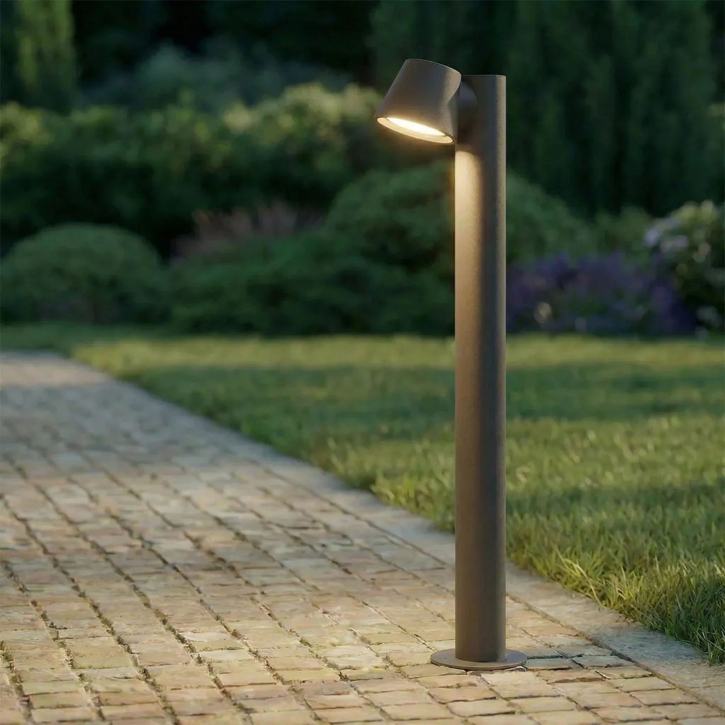 Ileyna Garten Leuchte Dark Grey - Lindby - Terrasse - Modern - Metall - Einflammig