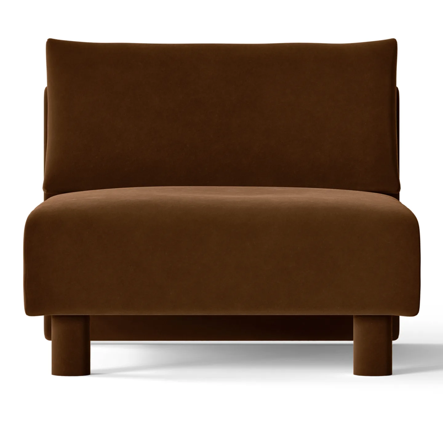 Ferm Living - Dase Center Rich Velvet - 36 Soft Brown - Soffor - Brun - Trä/Plast