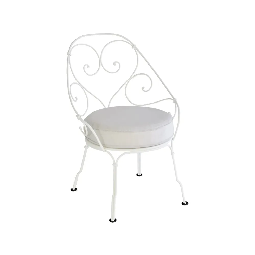 Fermob 1900 Cabriolet karmstol Cotton white (vit), off-white dyna