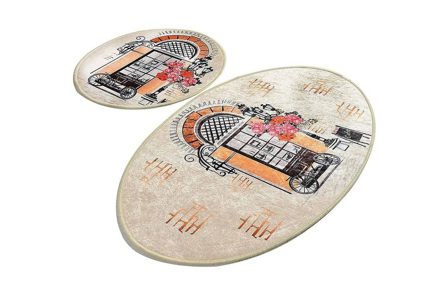 Chilai Home Badmatta Set om 2 - Multi
