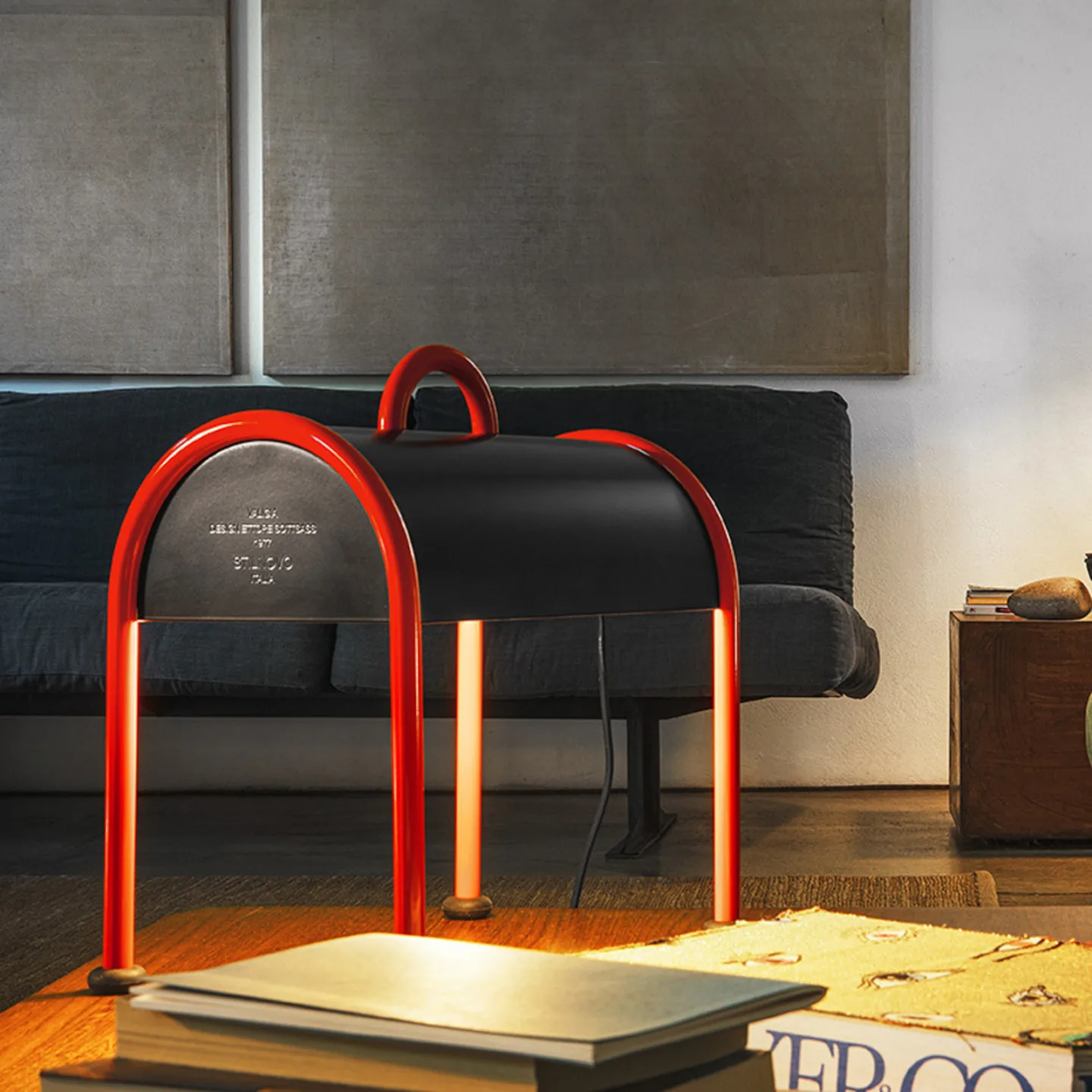 Valigia LED-Tisch- und Stehleuchte - Stilnovo - Wohnzimmer - Design - Metall - Einflammig