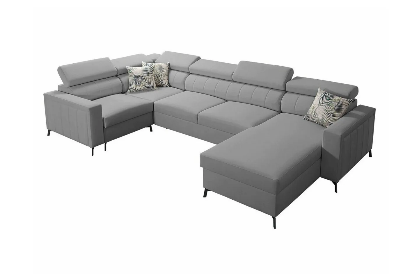 Galbally 4-sits Hörnbäddsoffa Light grey -