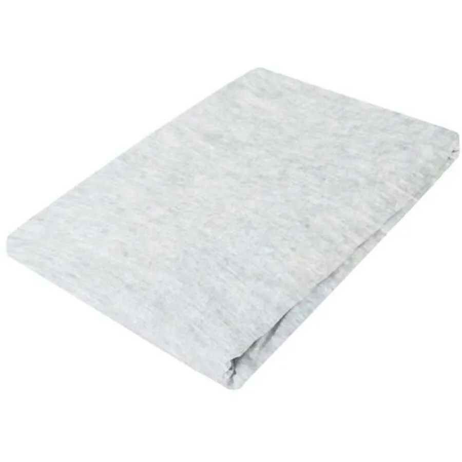 Living Home Fixleintuch Melange Silver Baumwolle 100 x 200 cm