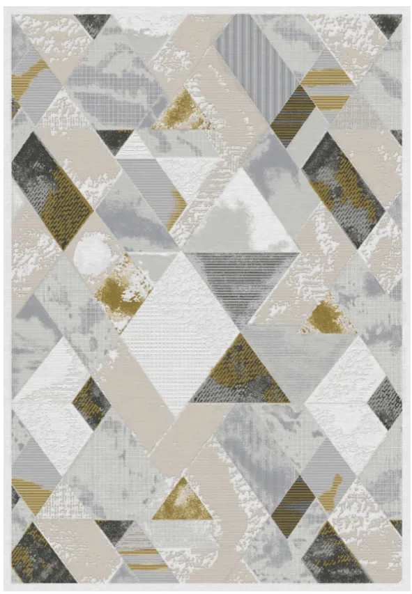 Wilton-teppe - Samos (grå/multi) (Størrelse: 200 x 280 cm)