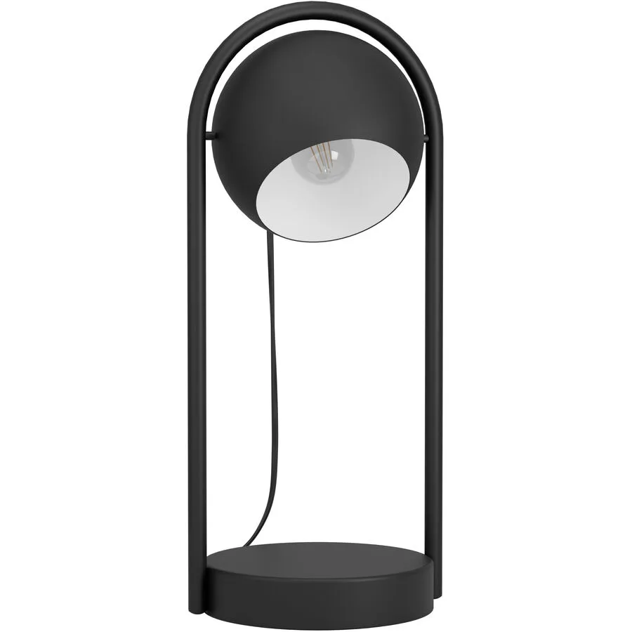Eglo Tischlampe Murnia Schwarz/Weiss Stahl 16.5 cm 43 cm