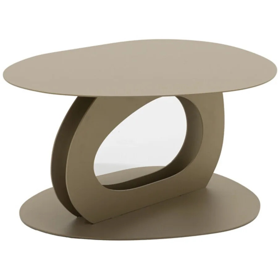 Spinder Design Salontisch Evan champagner Stahl B 65.5 T 55 cm