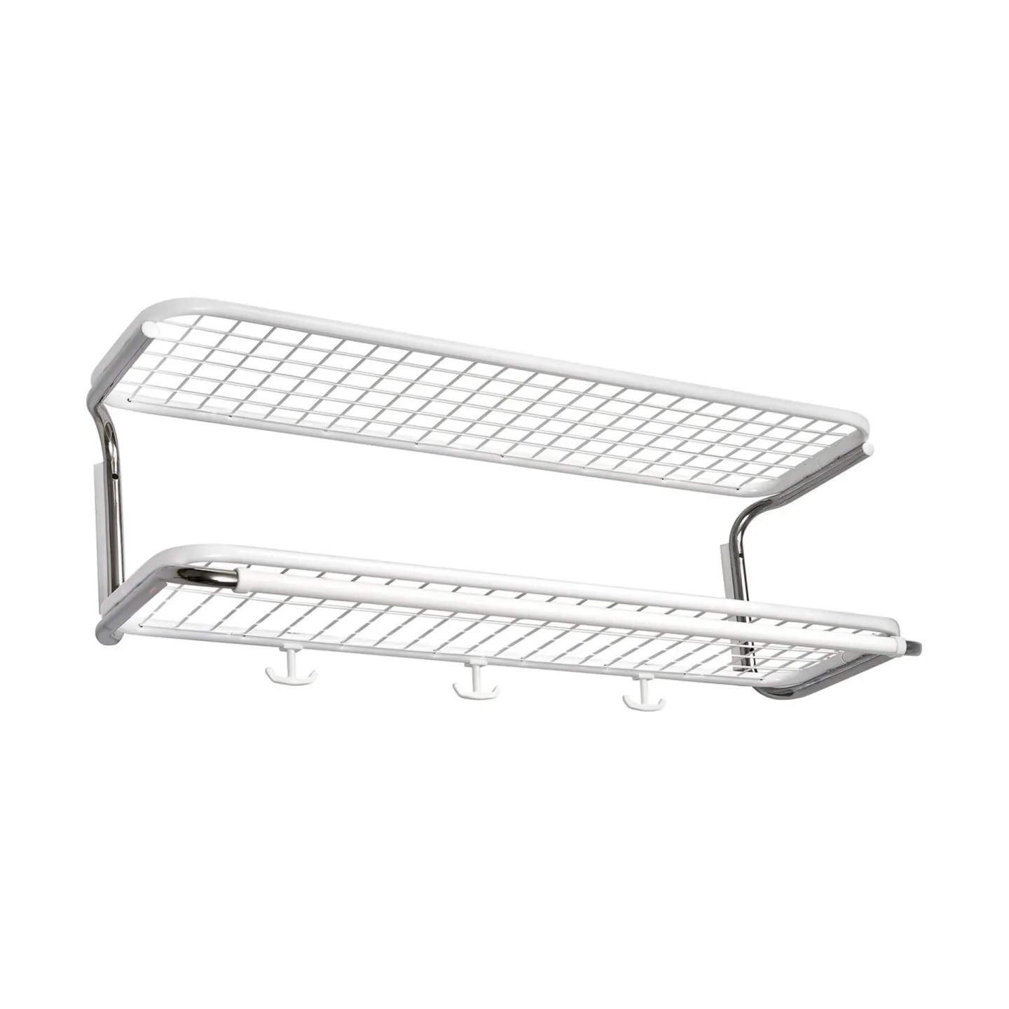 Essem Design Classic 650 Hutregal Weiß/Chrom, 2-Ebenen, 70cm