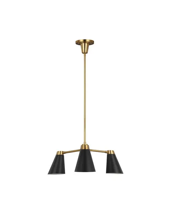 Signoret Chandelier Brass/Black S