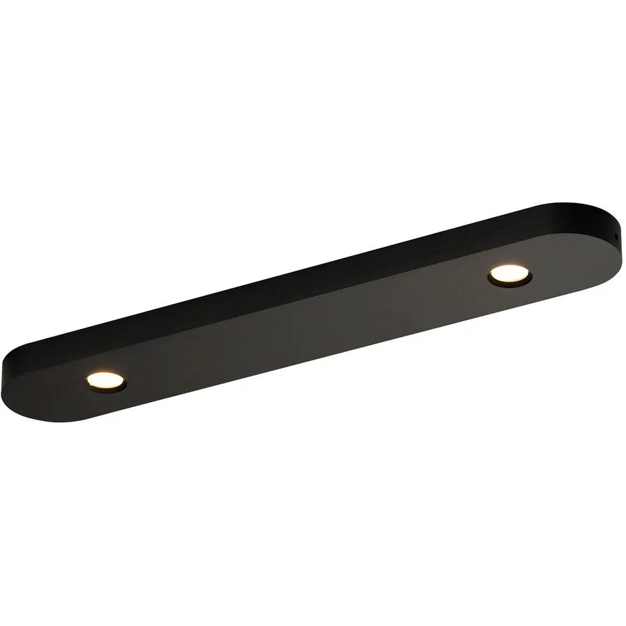 Bopp Deckenlampe Close Schwarz Aluminium 5 cm 1.5 cm - LED - Lichtfarbe: Extra warmweiss - LED Energiesparlampen