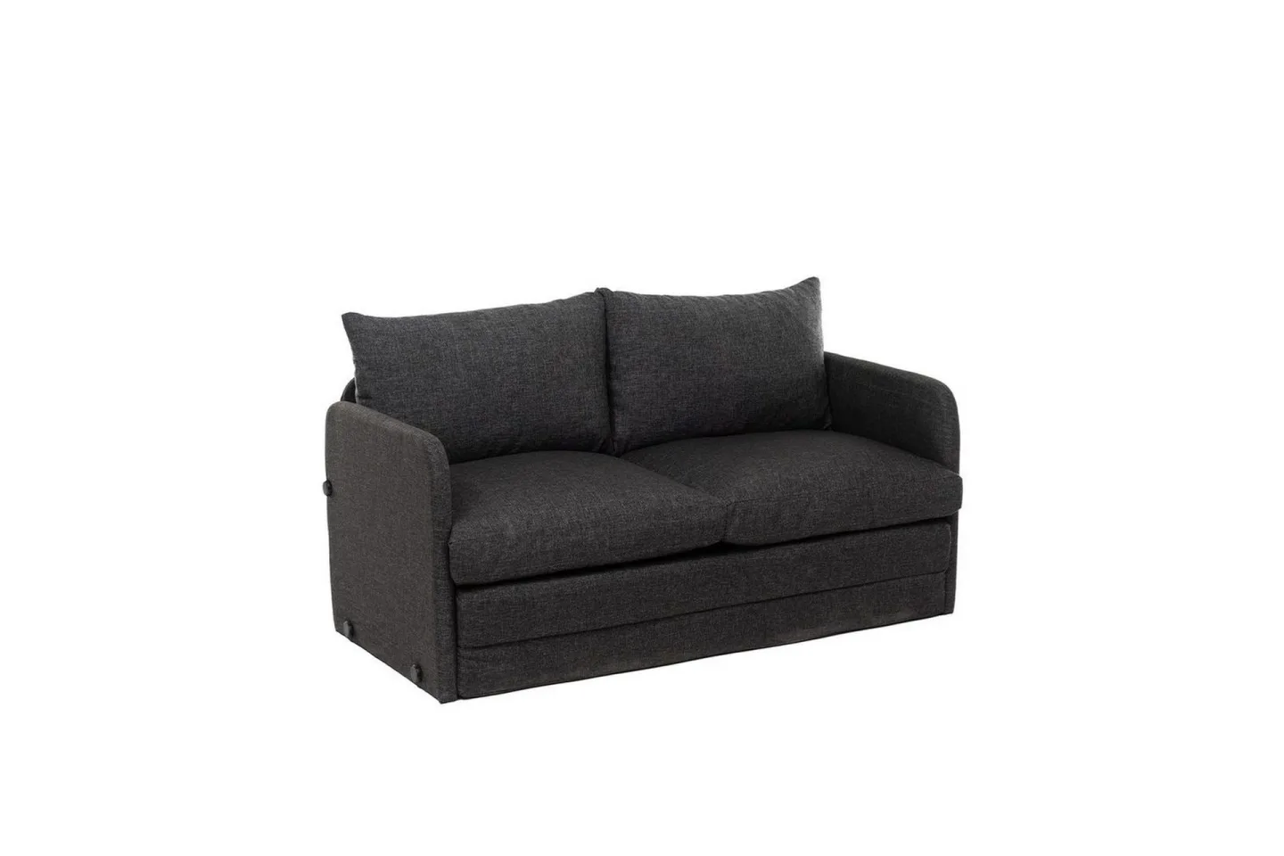 2-sits bäddsoffa Rubby (128 x 70 x 66 cm) Mörkgrå - Mörkgrå