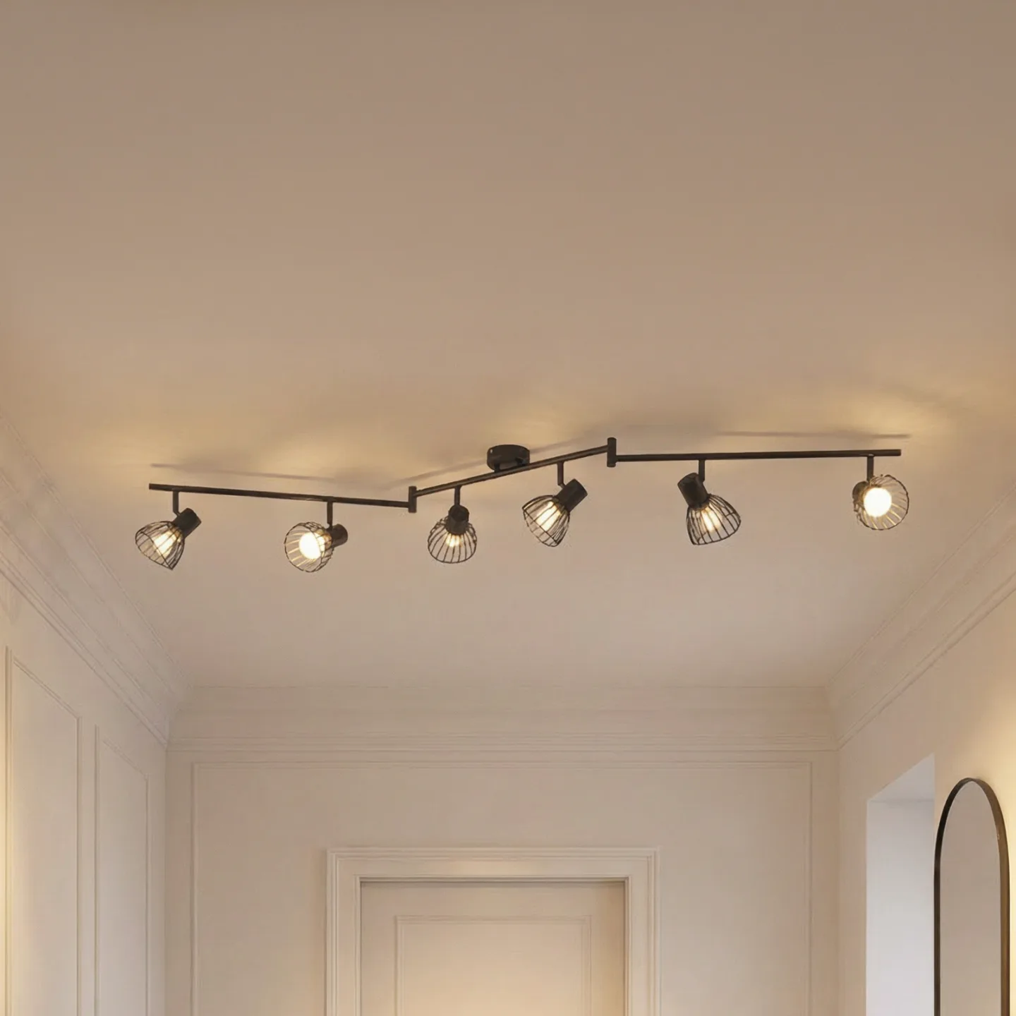 Piena 6 Deckenleuchte Schwarz - Lindby - Esszimmer - Modern - Metall - Mehrflammig