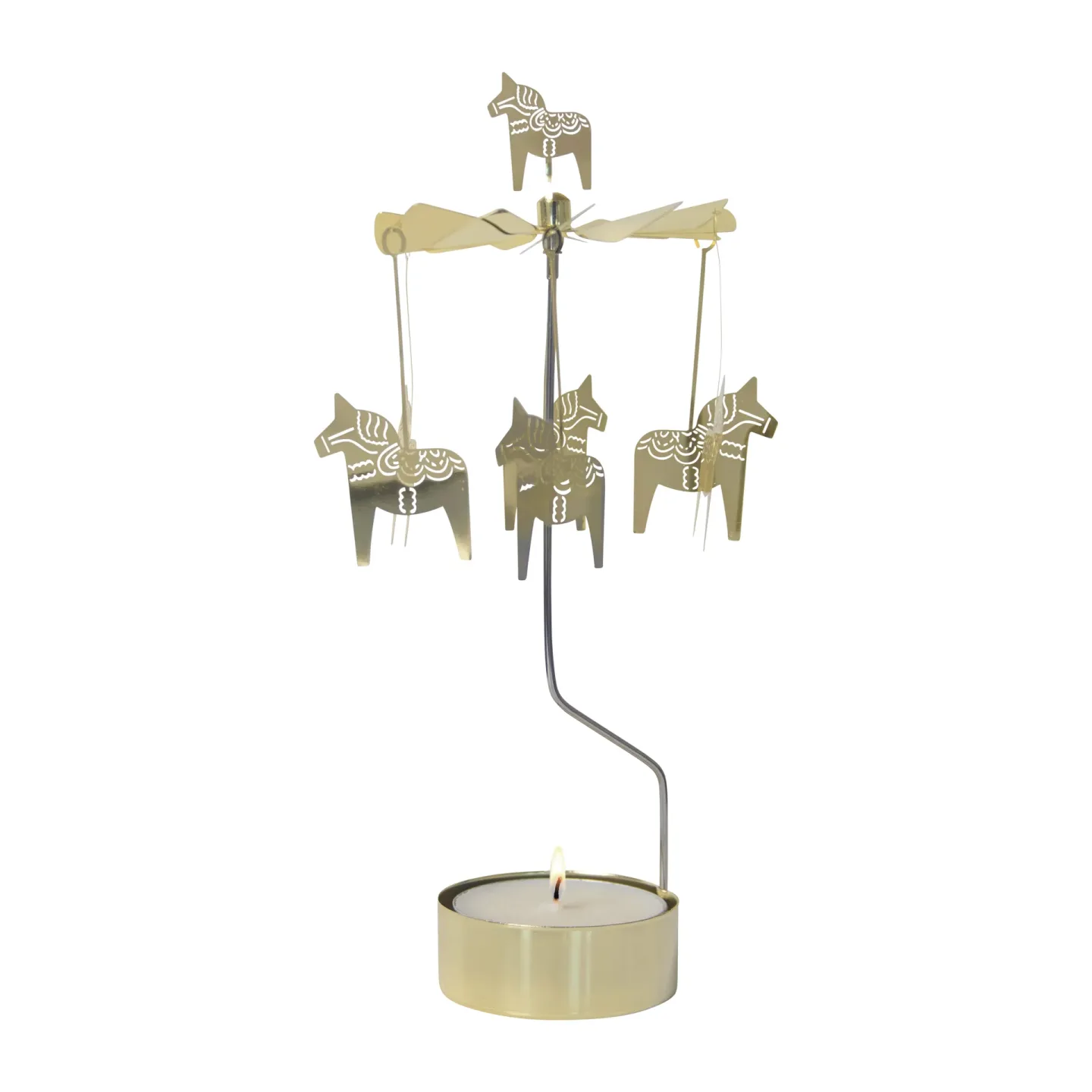Pluto Design Engelspiel Dalapferd groß 25cm Gold