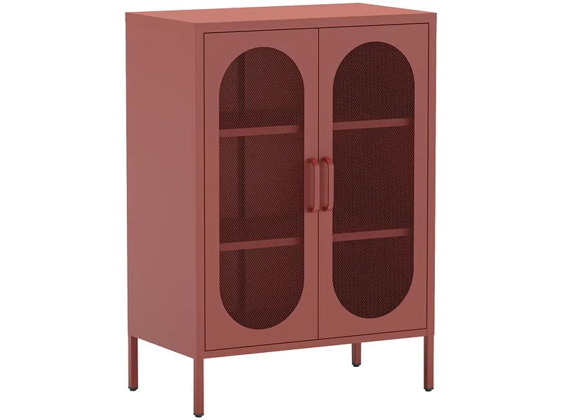 Kommode MARCKERIC DIORA 2 Türen 40x70x100cm terrakotta lackiert