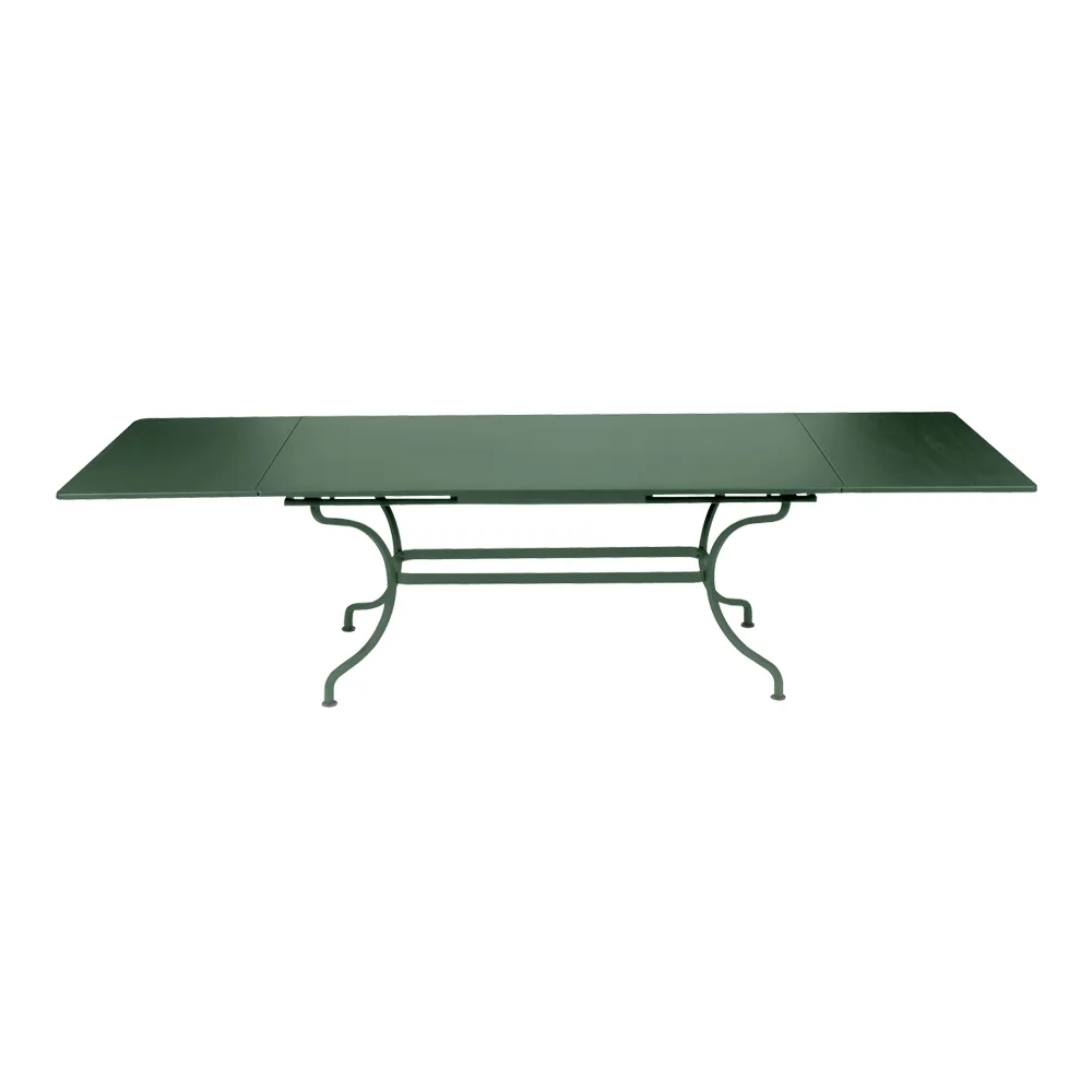 Fermob - Romane Table 200/300x100 cm Cedar Green 02 - Matbord utomhus - Grön - Metall