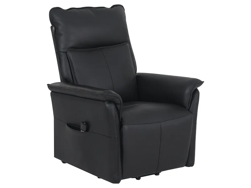 Relaxsessel VIDELE Echtleder schwarz