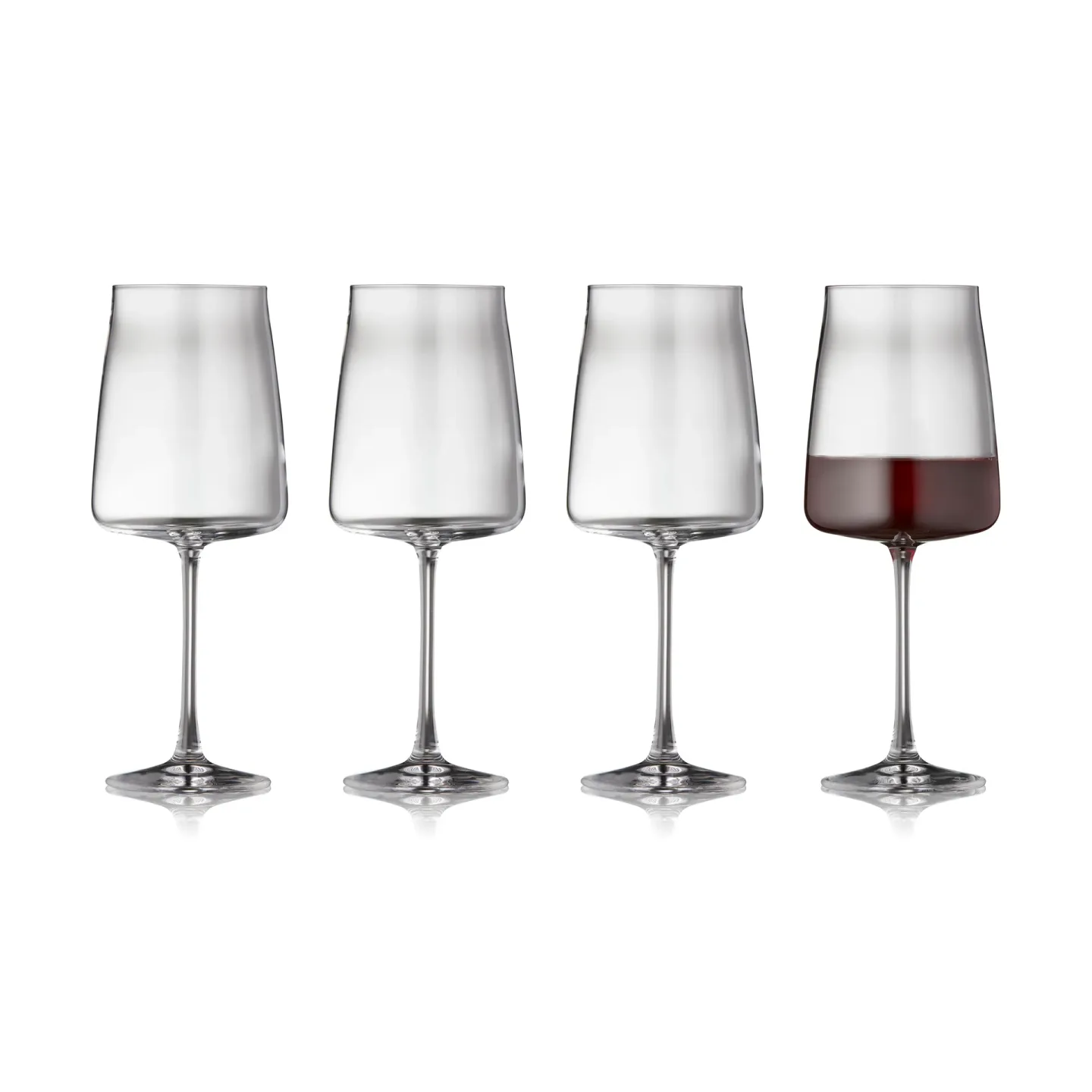 Lyngby Glas Zero Rotweinglas 54 cl 4er Pack Kristall