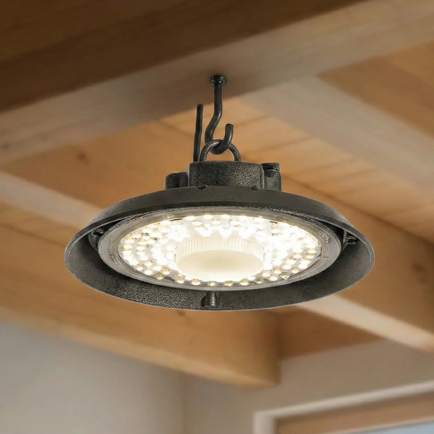 Maikel LED-Hallenstrahler, IP65, Highbay, schwarz - Prios - Metall - Einflammig