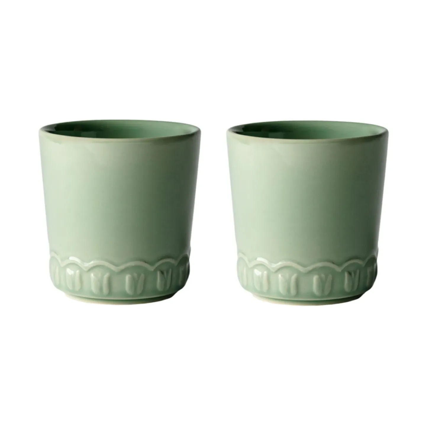 PotteryJo Tulipa Tasse 20 cl 2er-Pack Verona green