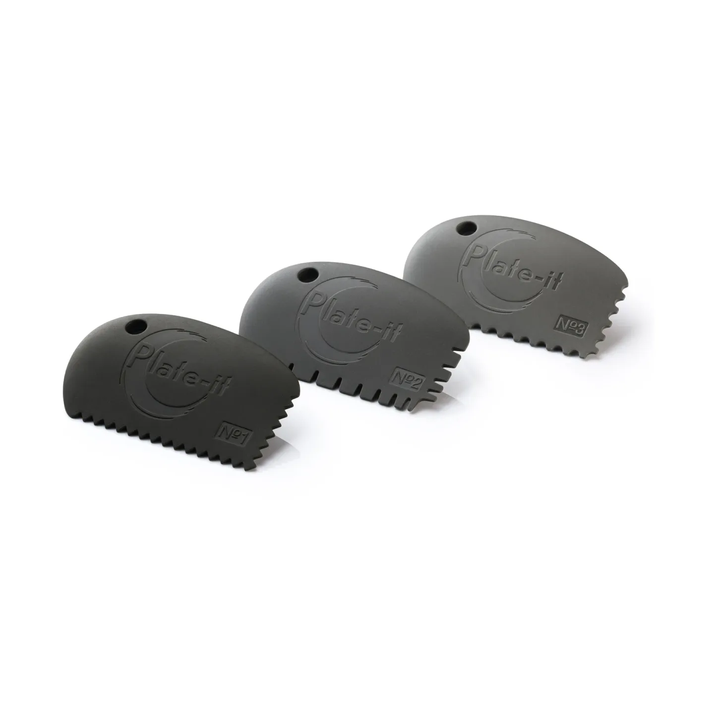 Plate It Plate-it Schaber 3er-Pack Grau