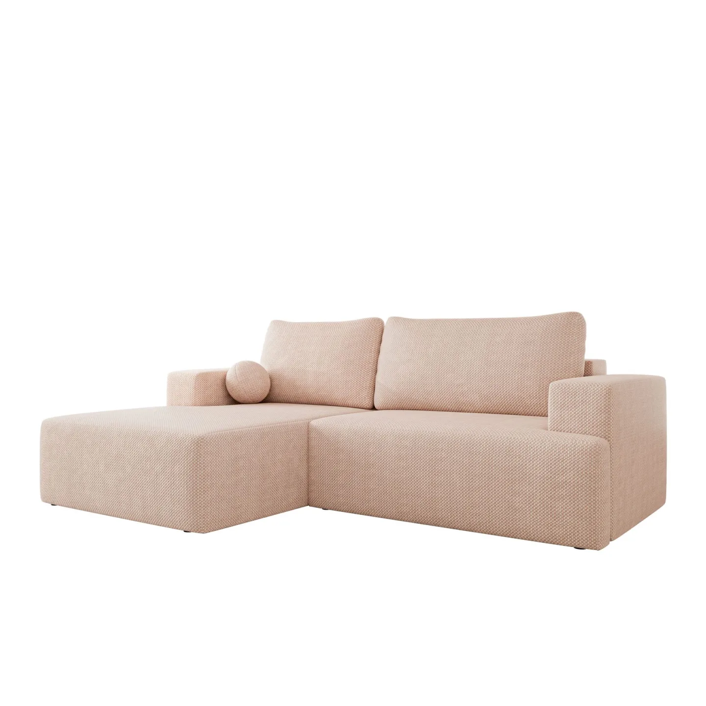 Deylor Bäddsoffa med Divan 3-sits - Rosa