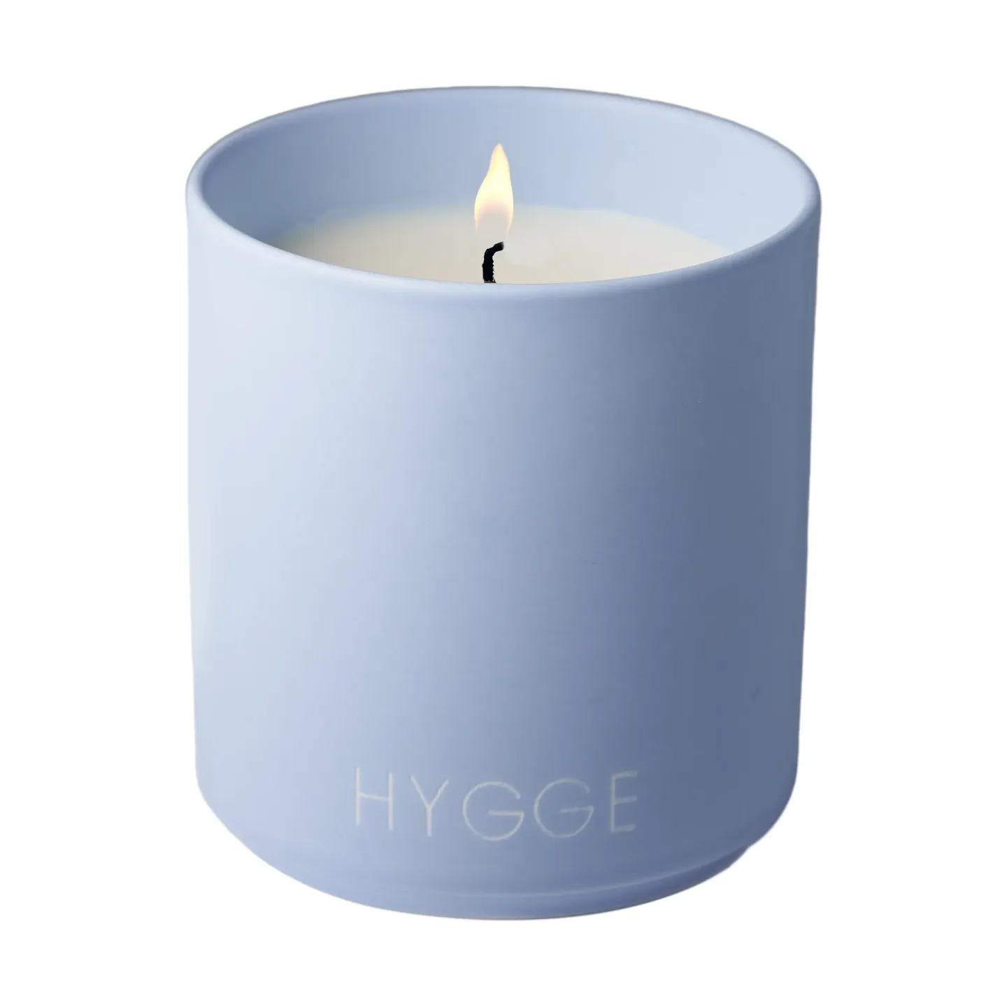 Design Letters Duftkerze large Ø8 cm Hygge-blue