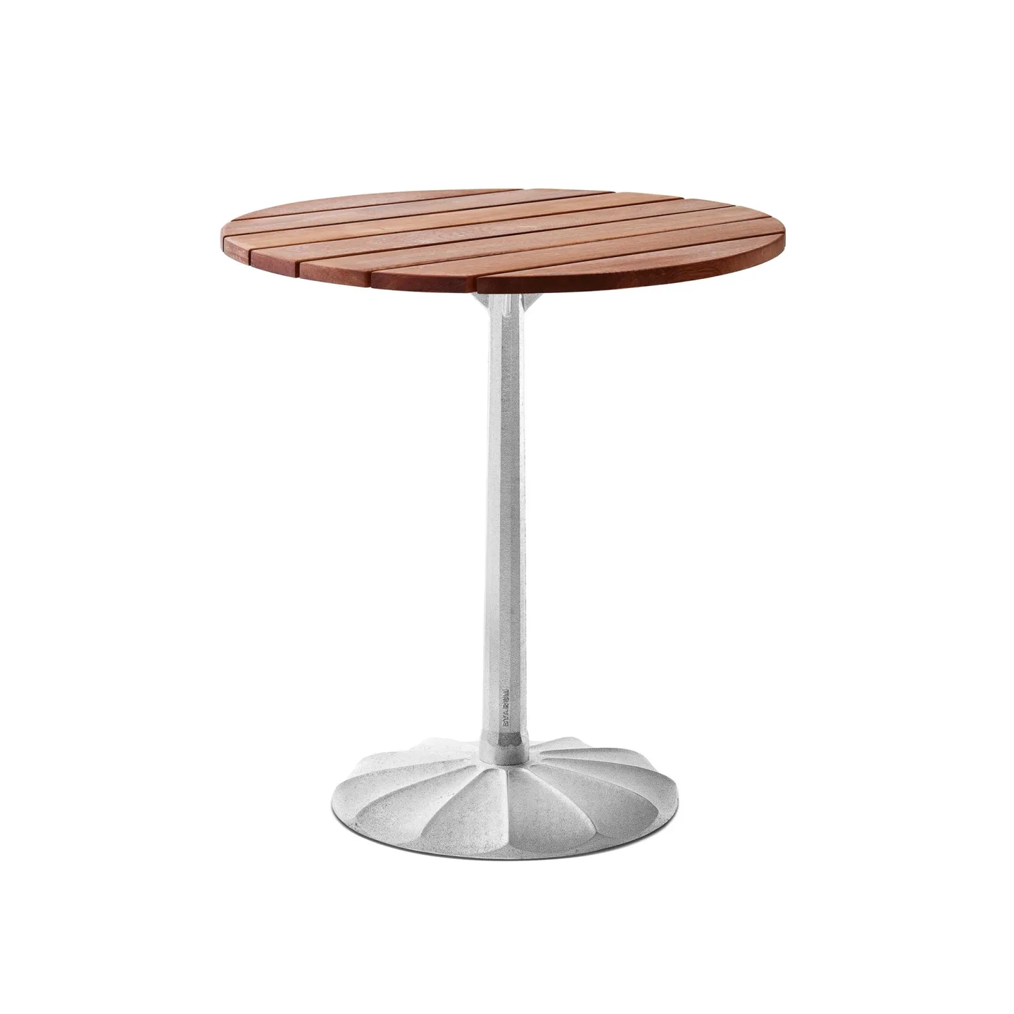 Byarums Bruk - Bord Uppsala Ø 70 Oljad Mahogny/Natur - Småbord och sidobord utomhus - Björn Alge - Silver - Metall