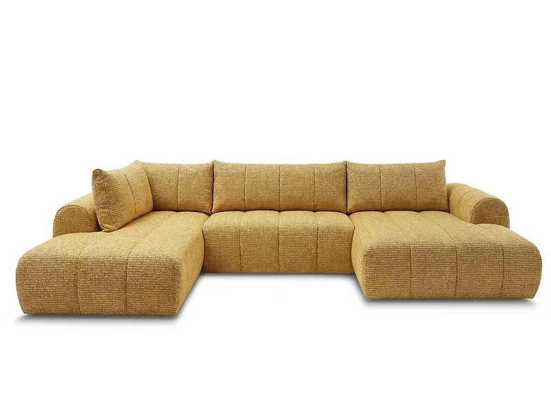 Wohnlandschaft BOBOCHIC NESTY Stoff chiniert gelb