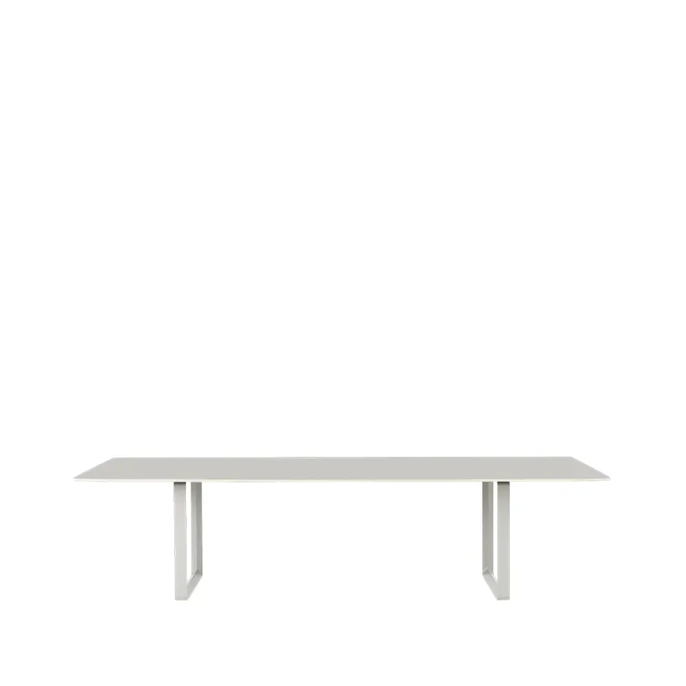Muuto 70/70 matbord 295x108 cm Grey linoleum-Plywood-Grey