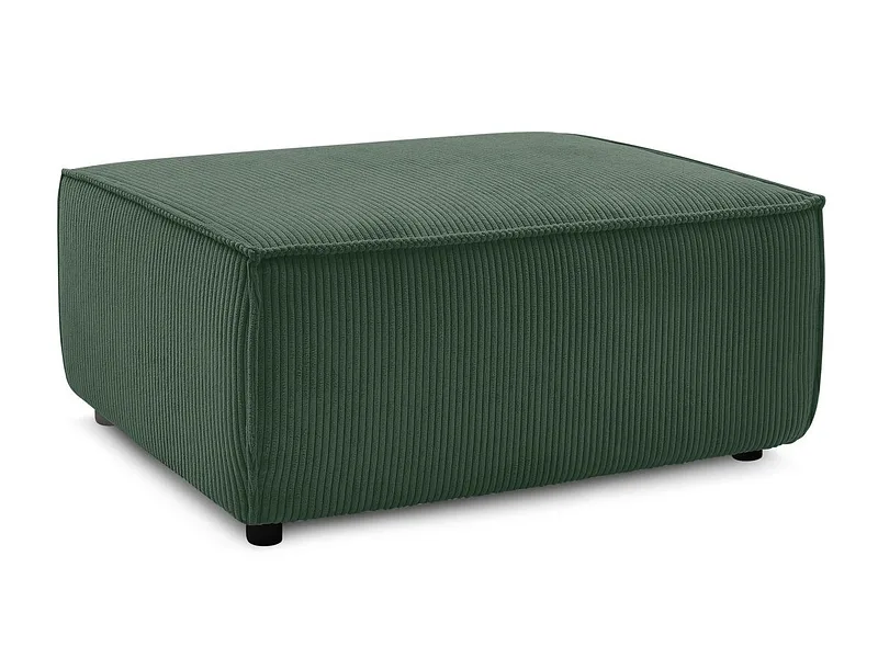 Hocker BOBOCHIC NIHAD 70x100x44cm cord-stoff dunkelgrün