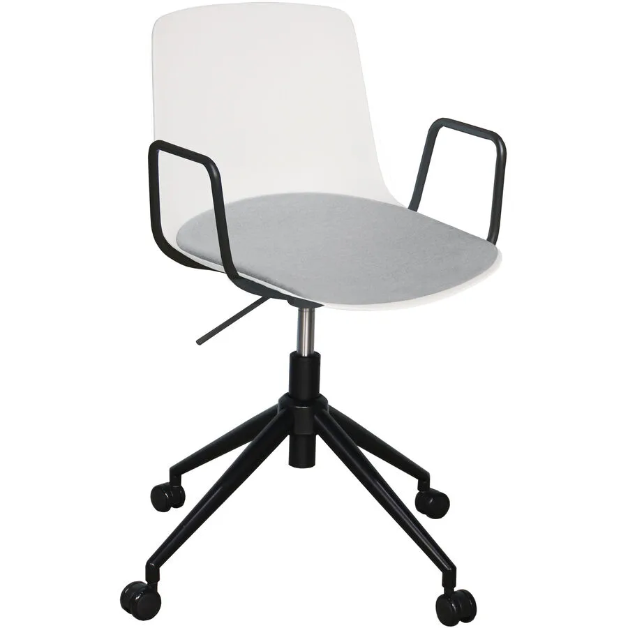 Bürostuhl Livio weiss Polypropylen H 82.5 cm