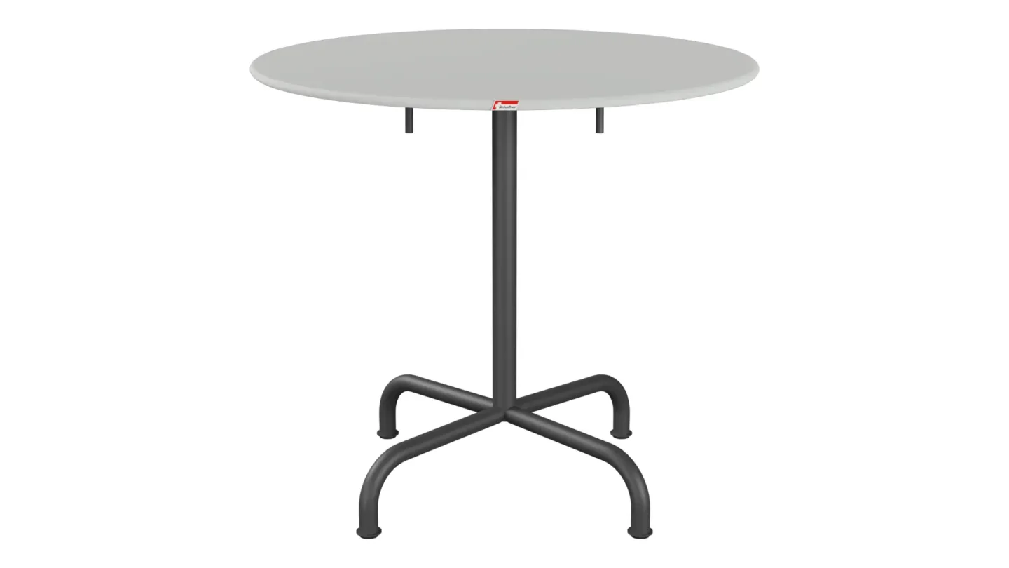 Schaffner Metall-Tisch Rigi Rund Grau | Schubiger Möbel