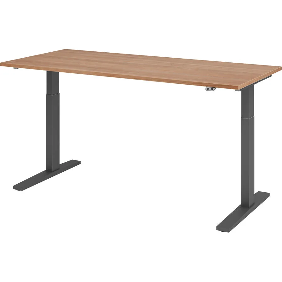 Schreibtisch Office nussbaum Holzwerkstoff B 180 T 80 cm